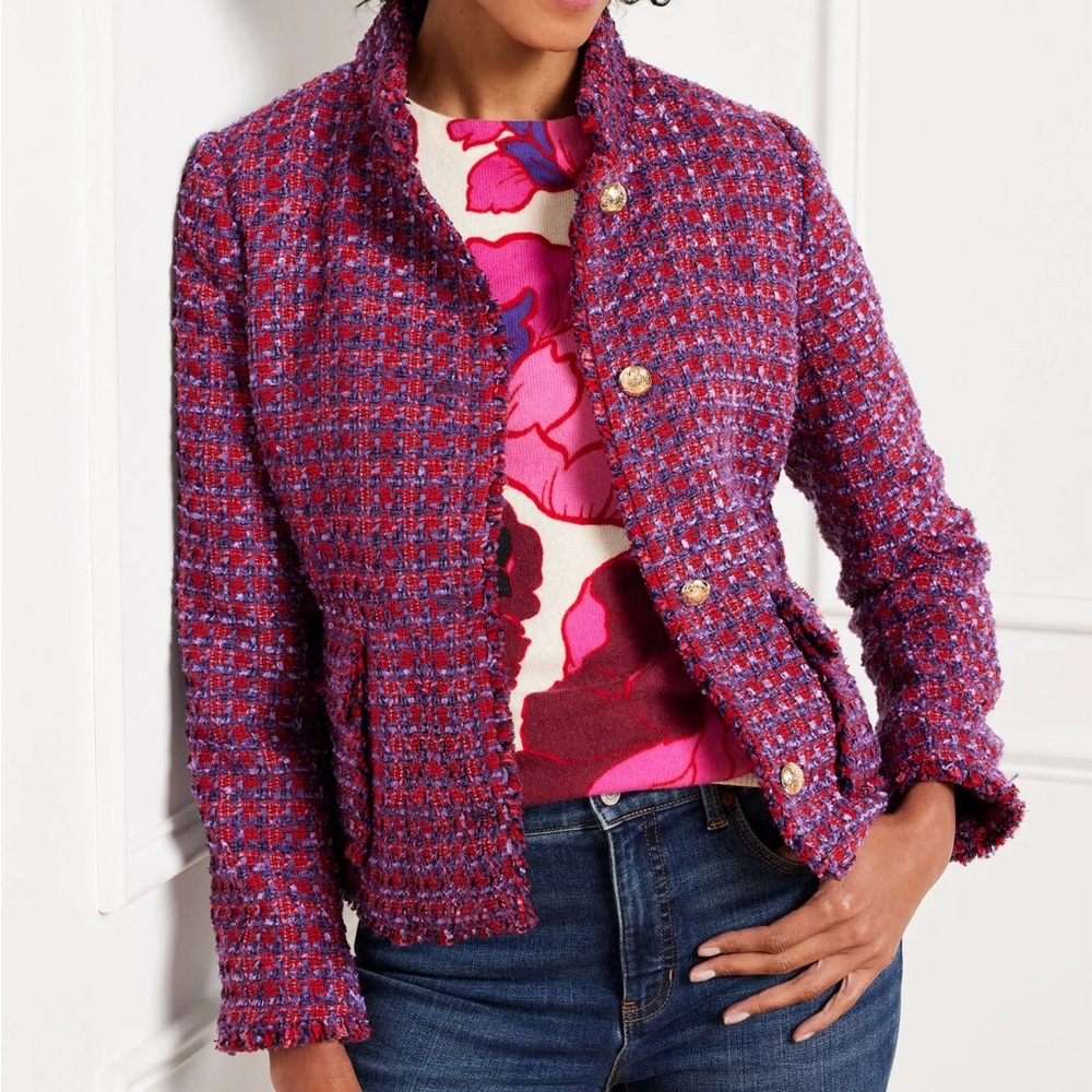 NWT Talbots Tweed Suit Set jacket and Skirt 4p